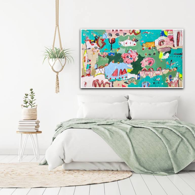 Original Abstract Expressionism Abstract Painting by Alfonso Sánchez