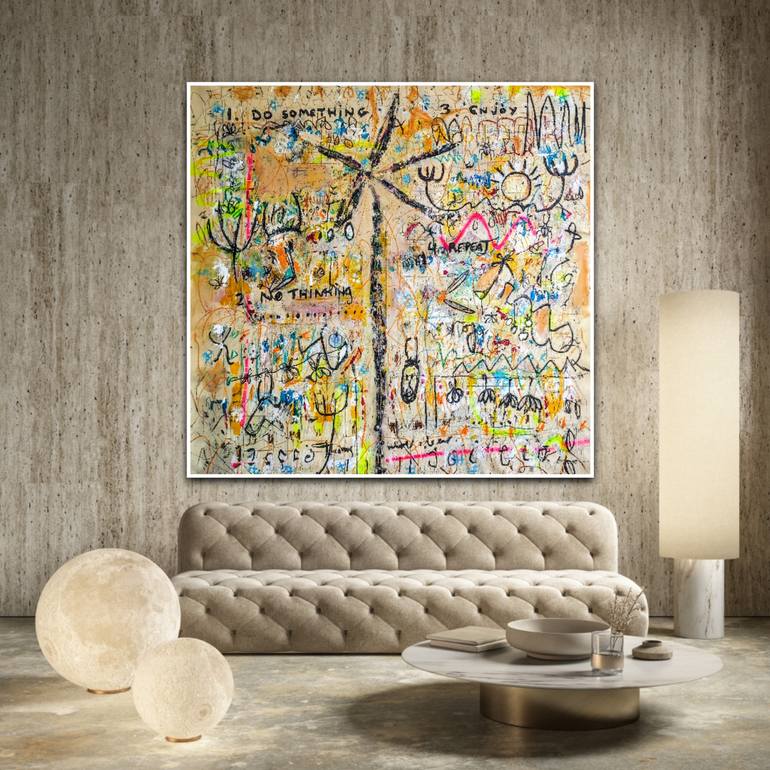 Original Abstract Expressionism Abstract Painting by Alfonso Sánchez