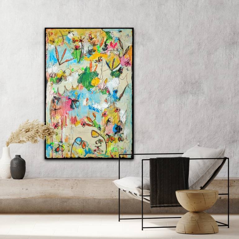 Original Expressionism Abstract Painting by Alfonso Sánchez