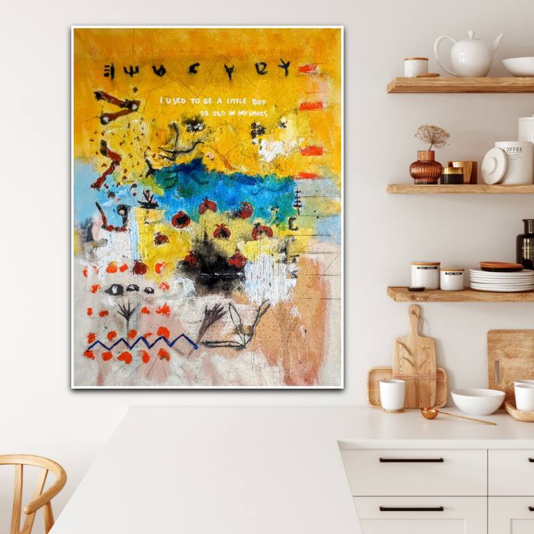 Original Abstract Expressionism Culture Painting by Alfonso Sánchez