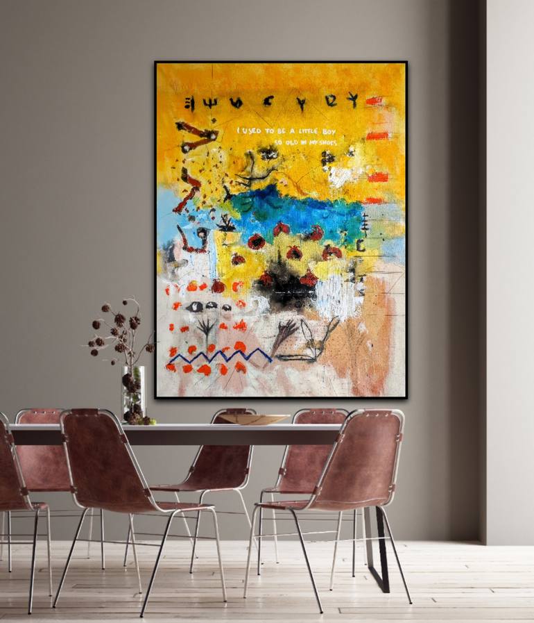 Original Abstract Expressionism Culture Painting by Alfonso Sánchez