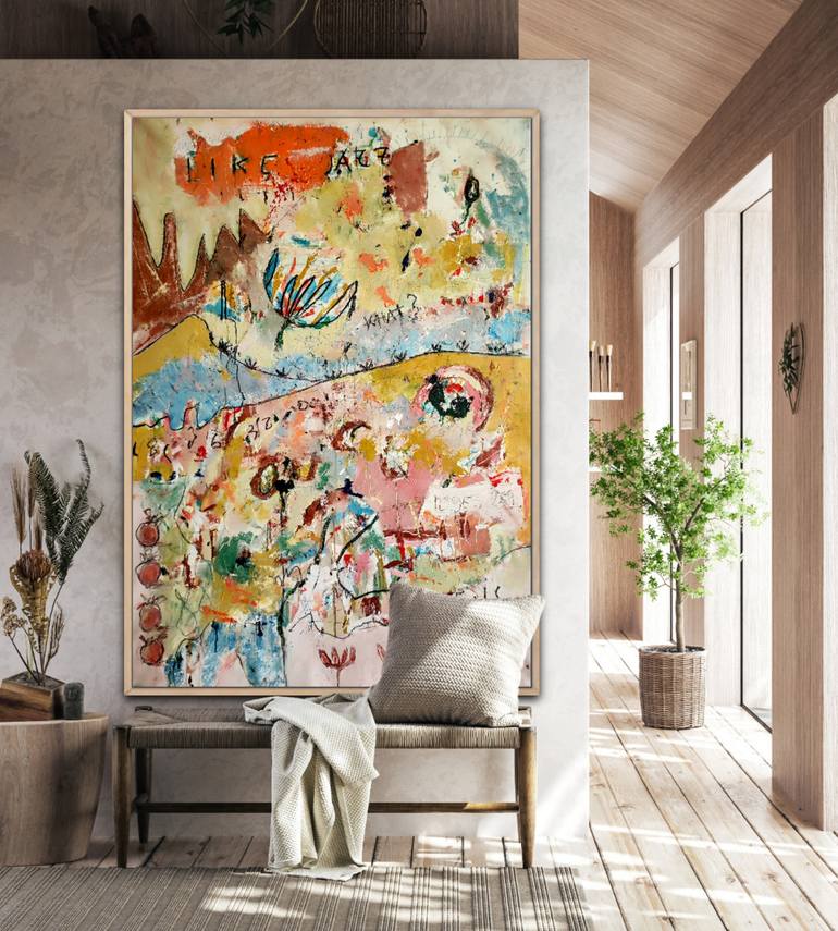 Original Abstract Expressionism Abstract Painting by Alfonso Sánchez