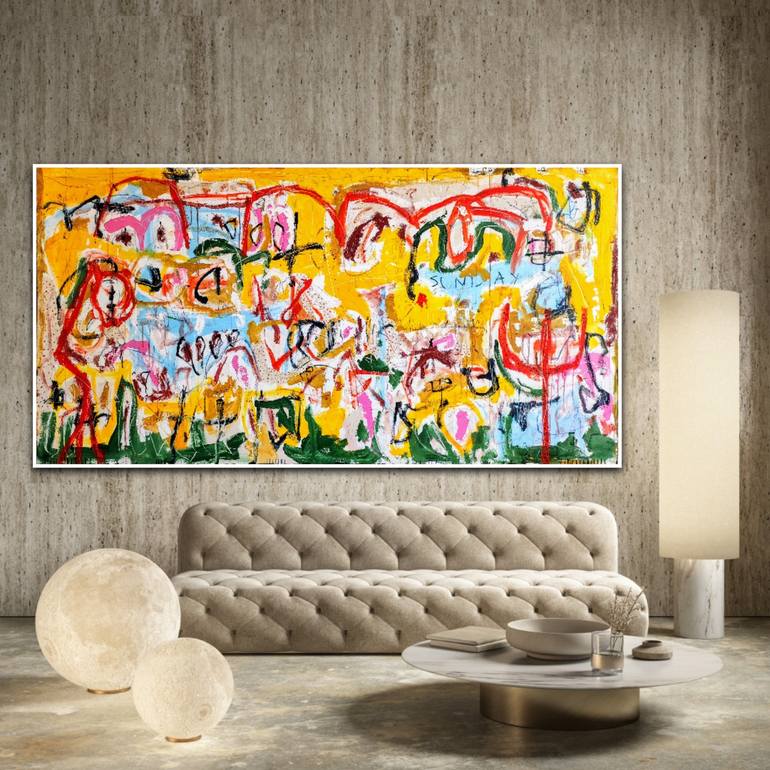 Original Abstract Painting by Alfonso Sánchez