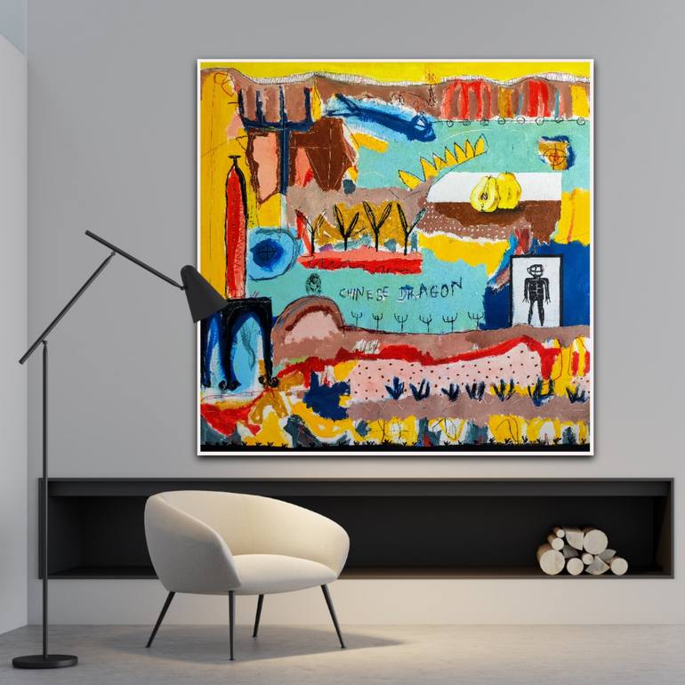 Original Abstract Painting by Alfonso Sánchez