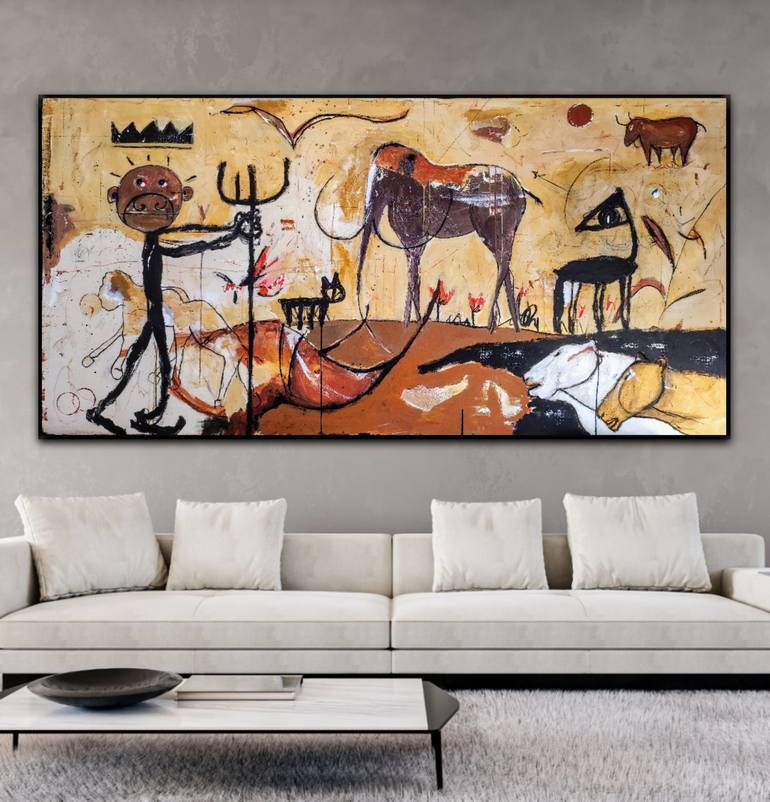 Original Abstract Expressionism Abstract Painting by Alfonso Sánchez