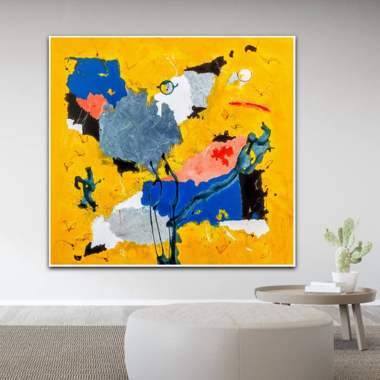 Original Abstract Expressionism Abstract Painting by Alfonso Sánchez