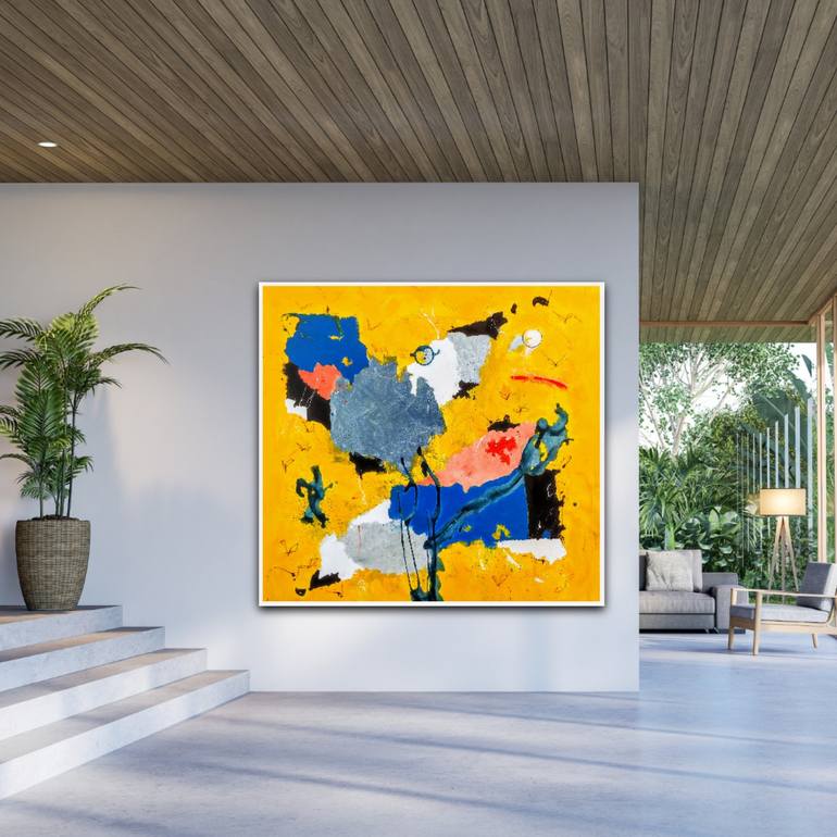 Original Abstract Expressionism Abstract Painting by Alfonso Sánchez