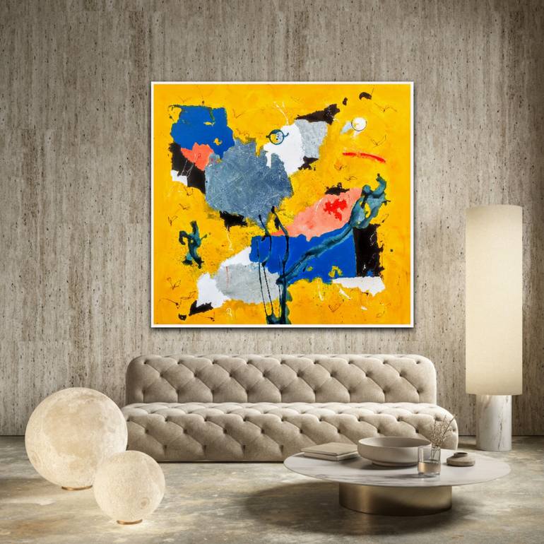 Original Abstract Expressionism Abstract Painting by Alfonso Sánchez