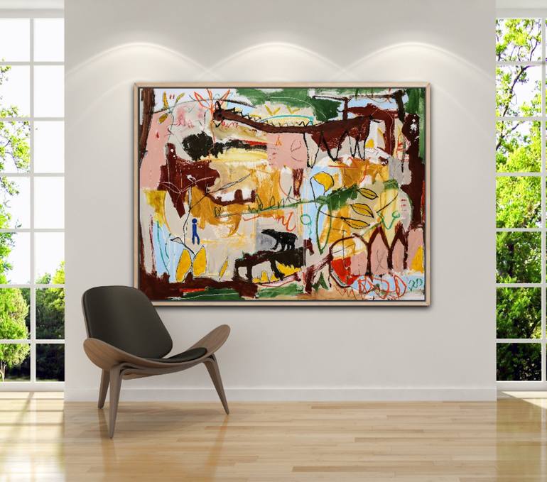 Original Abstract Expressionism Abstract Painting by Alfonso Sánchez