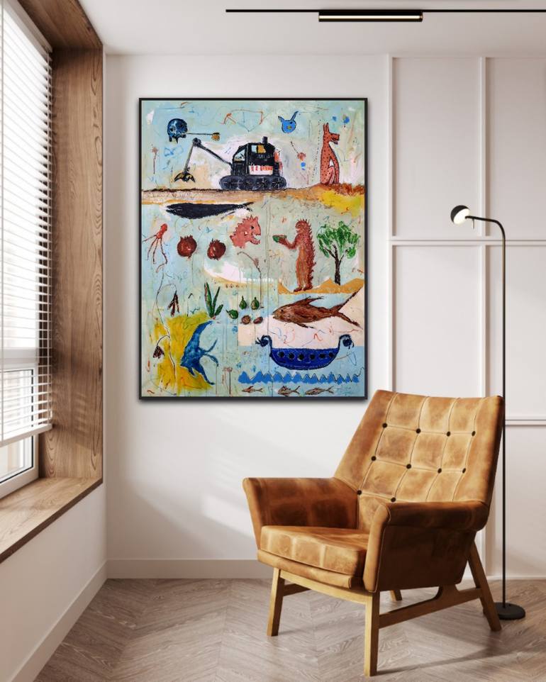 Original Expressionism Nature Painting by Alfonso Sánchez