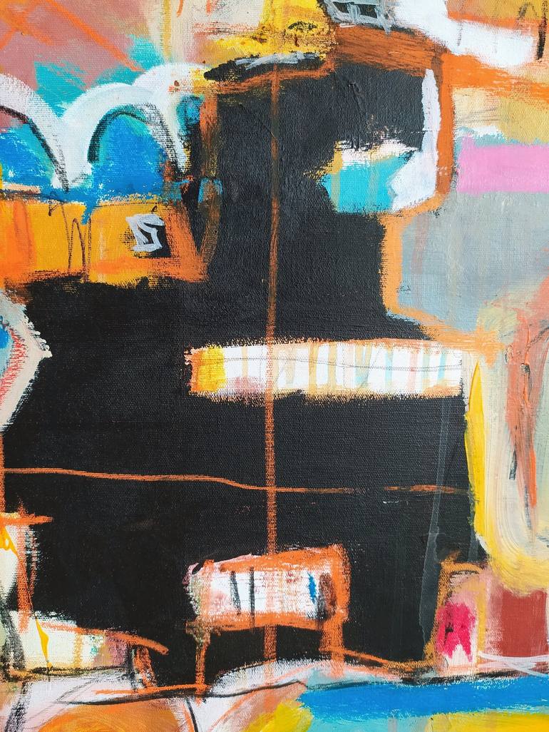 Original Abstract Expressionism Abstract Painting by Alfonso Sánchez