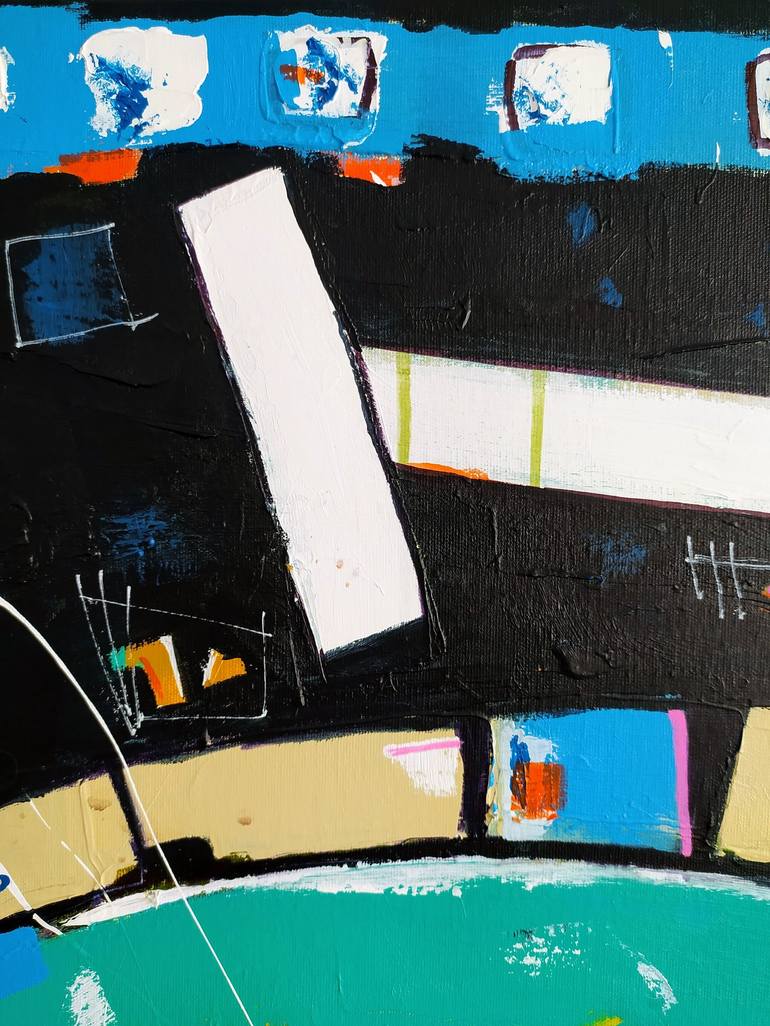 Original Abstract Painting by Alfonso Sánchez