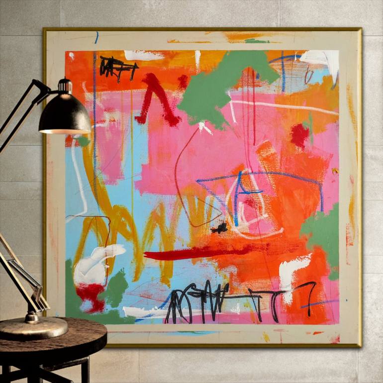 Original Abstract Expressionism Abstract Painting by Alfonso Sánchez