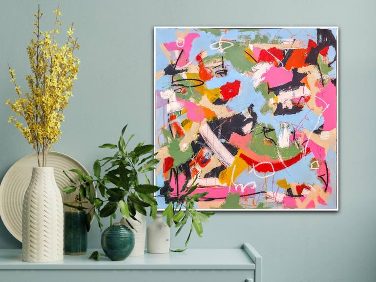 Original Abstract Expressionism Abstract Painting by Alfonso Sánchez