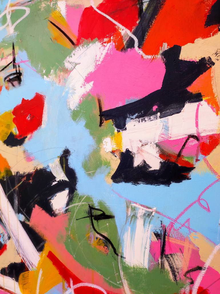 Original Abstract Expressionism Abstract Painting by Alfonso Sánchez