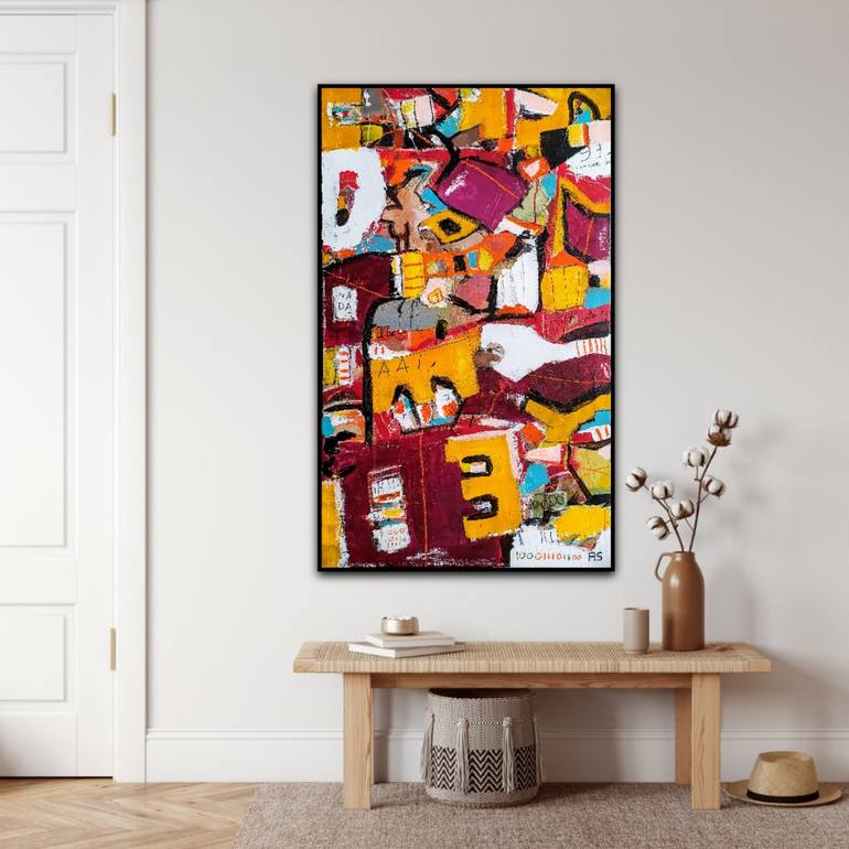 Original Abstract Expressionism Abstract Painting by Alfonso Sánchez