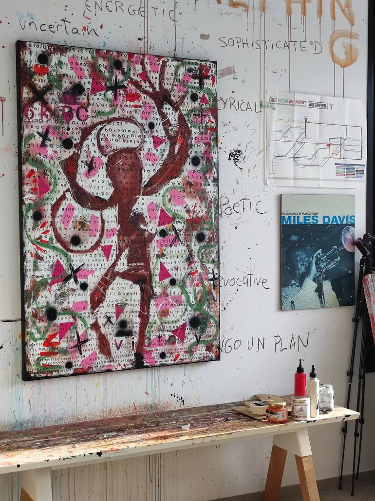 Original Expressionism Science/Technology Painting by Alfonso Sánchez