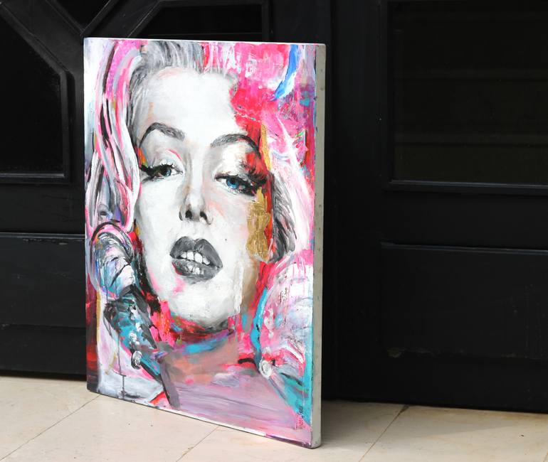 Original Figurative Pop Culture/Celebrity Painting by Tijen Sikar
