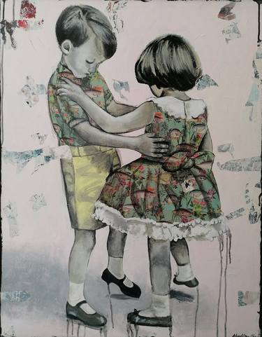 Original Figurative Kids Paintings by Chiara Napolitano