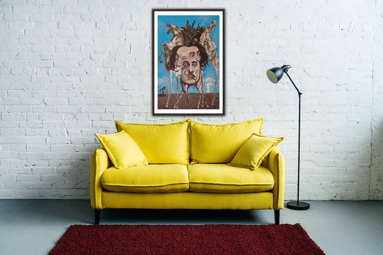 Original Surrealism Pop Culture/Celebrity Painting by Richard Routin