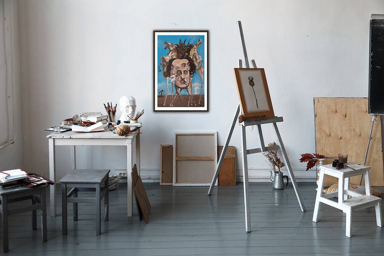 Original Surrealism Pop Culture/Celebrity Painting by Richard Routin