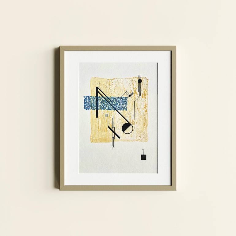 Original Abstract Expressionism Abstract Printmaking by Aalok Trivedi