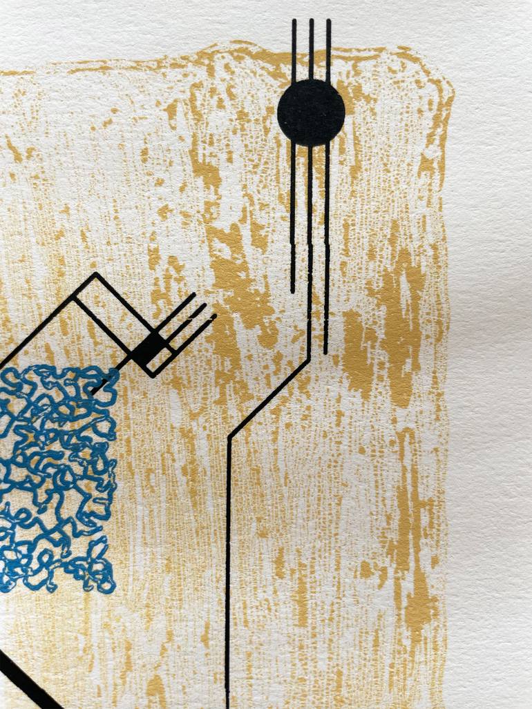 Original Abstract Expressionism Abstract Printmaking by Aalok Trivedi