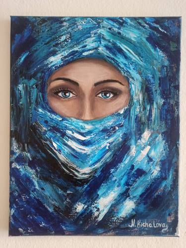 girl in a blue scarf thumb