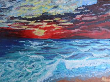 Original Seascape Paintings by NATALIA KICHATOVA