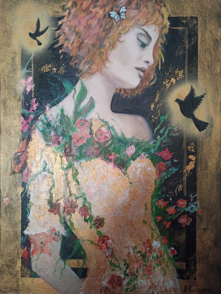 Original Abstract Women Paintings by Natalia Kichatova