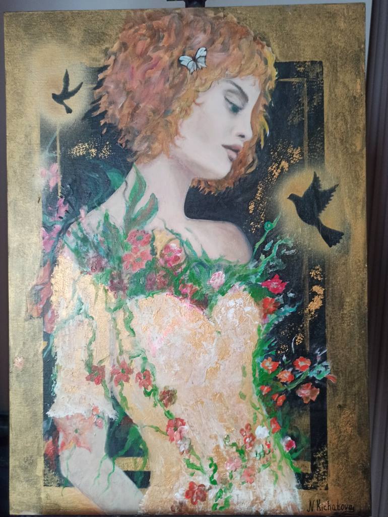 Original Women Painting by NATALIA KICHATOVA