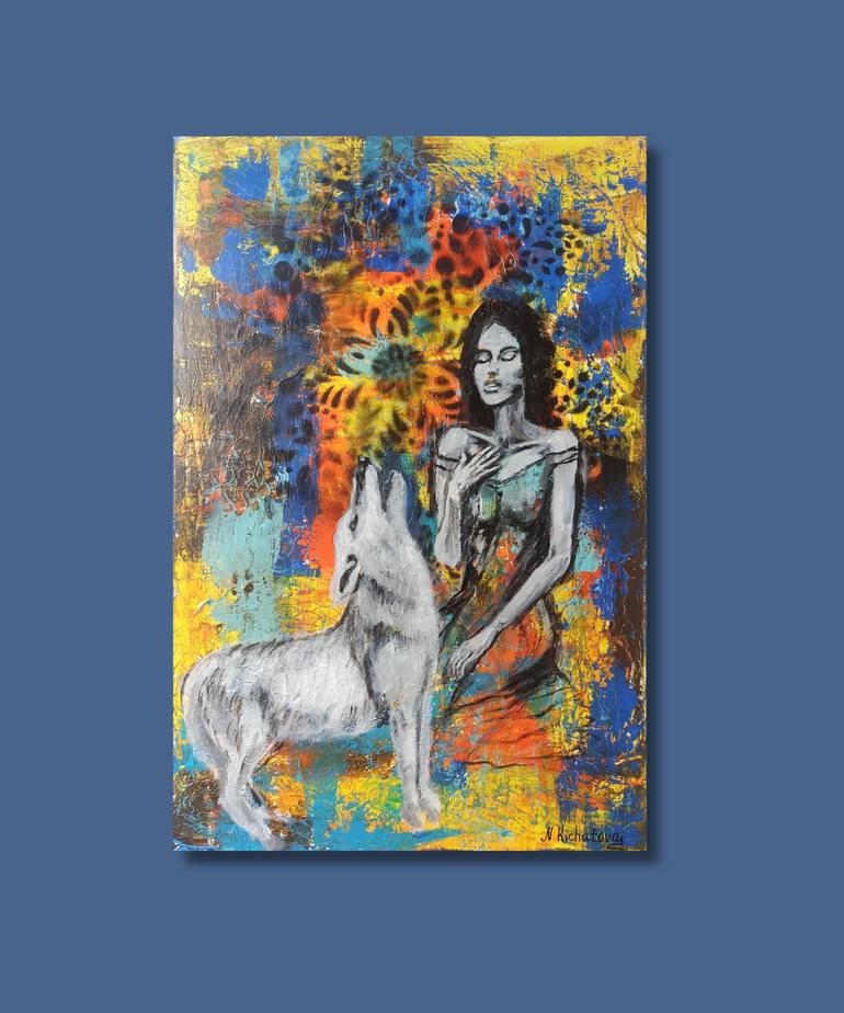 Original Figurative Abstract Painting by Natalia Kichatova