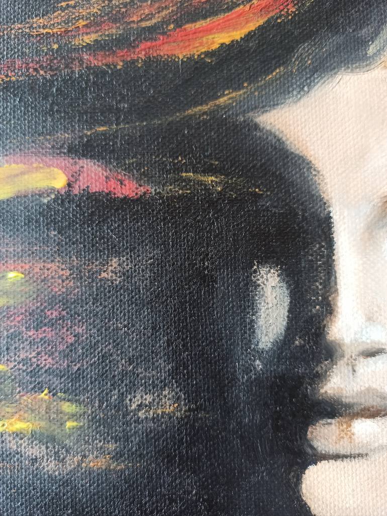 Original Abstract Women Painting by Natalia Kichatova