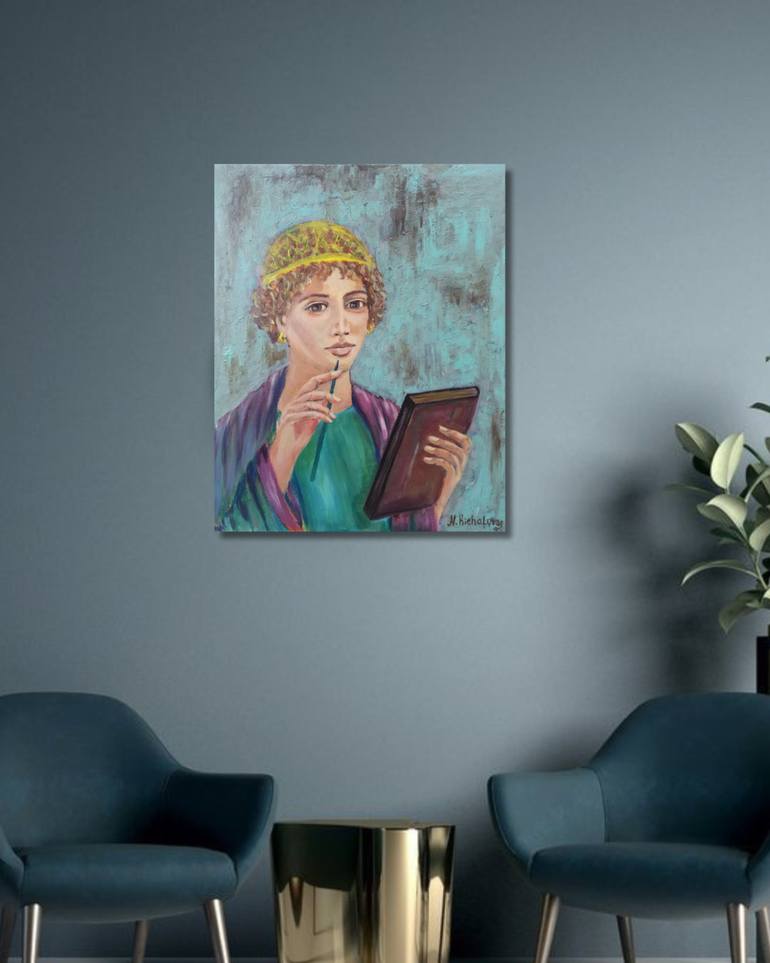 Original Romanticism Classical Mythology Painting by Natalia Kichatova