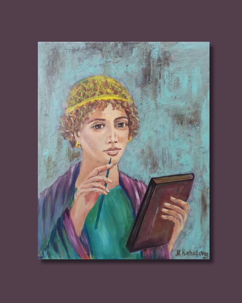 Original Romanticism Classical Mythology Painting by Natalia Kichatova