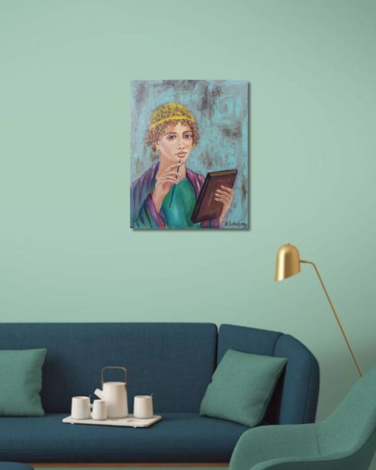 Original Romanticism Classical Mythology Painting by Natalia Kichatova