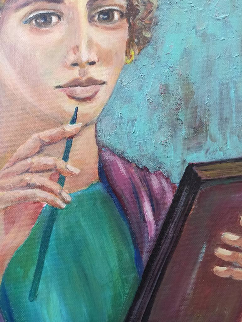 Original Romanticism Classical Mythology Painting by Natalia Kichatova