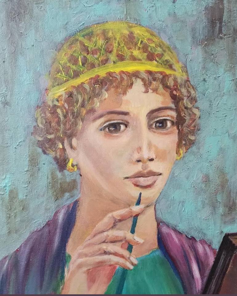 Original Romanticism Classical Mythology Painting by Natalia Kichatova