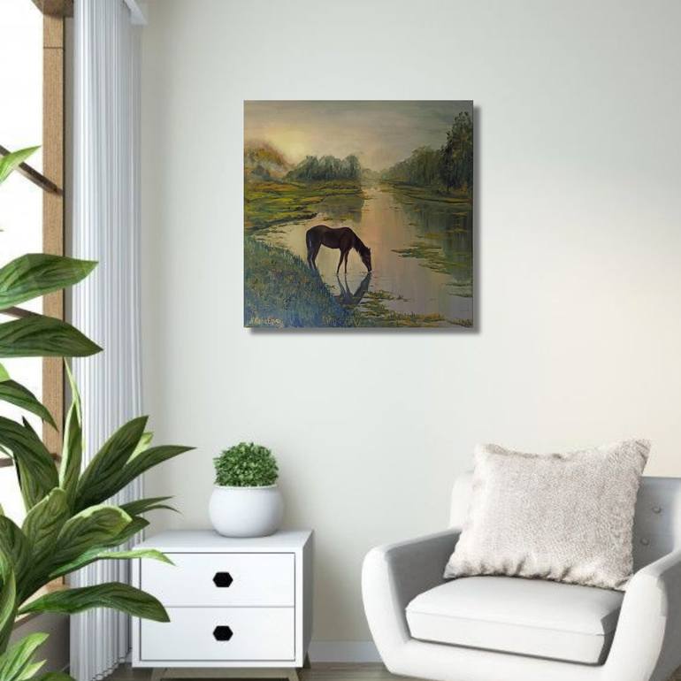 Original Classicism Horse Painting by Natalia Kichatova
