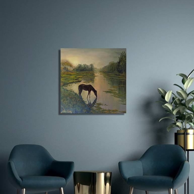 Original Classicism Horse Painting by Natalia Kichatova