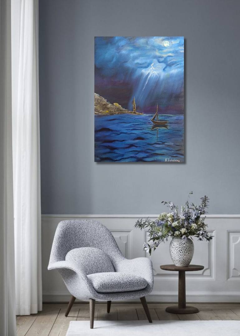 Original Contemporary Seascape Painting by Natalia Kichatova