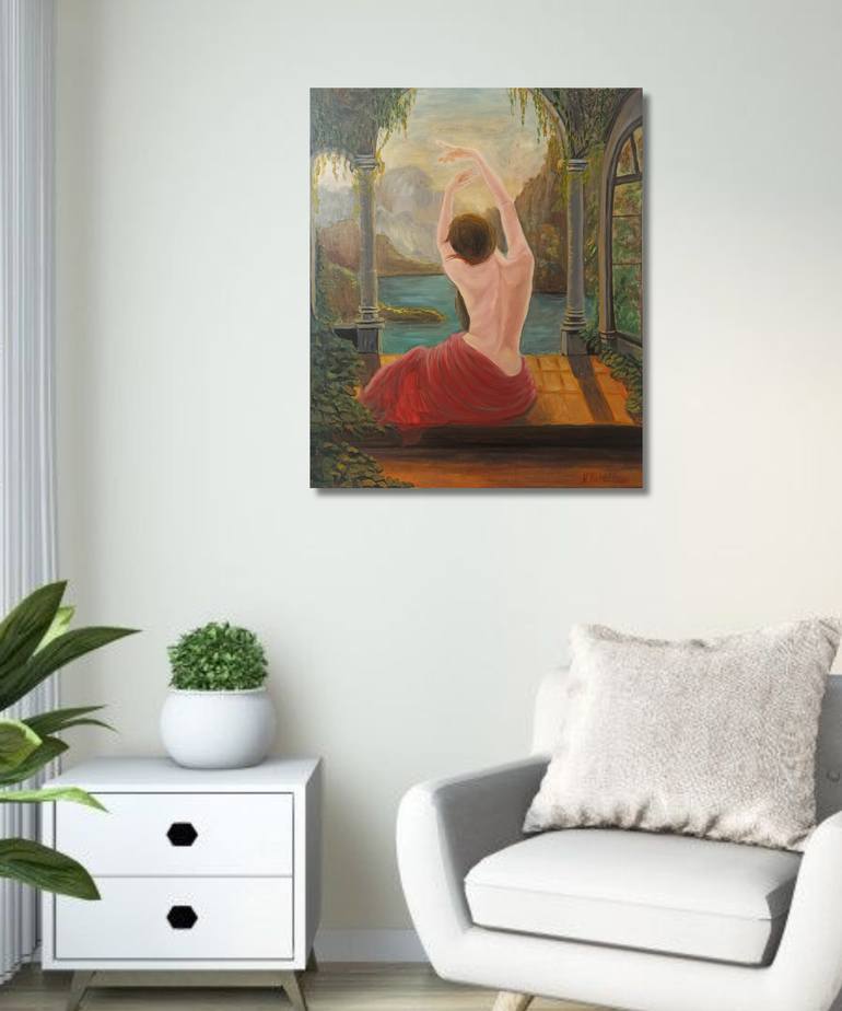 Original Classicism Women Painting by Natalia Kichatova