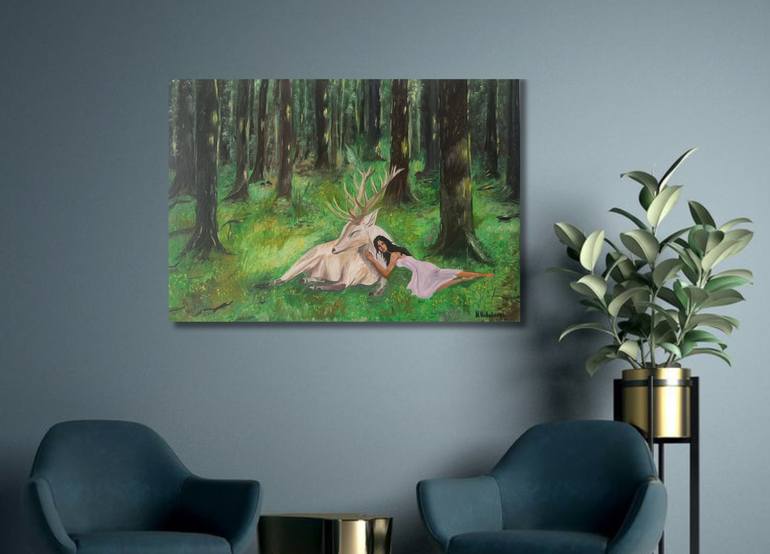 Original Expressionism Landscape Painting by Natalia Kichatova