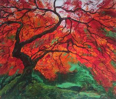 Print of Tree Paintings by NATALIA KICHATOVA