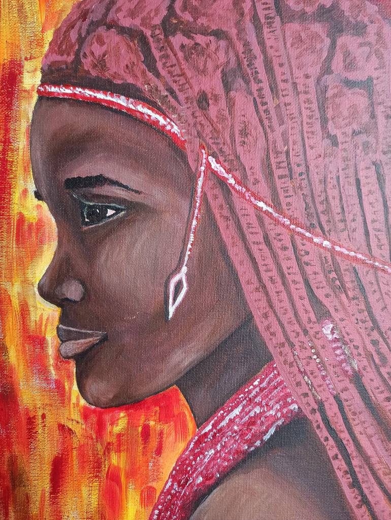 Original Modernism People Painting by Natalia Kichatova