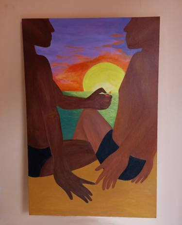 Original Conceptual Love Painting by Luas Souza