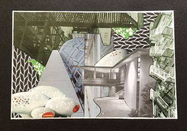 Original Conceptual Architecture Collage by Karin Van Bodegom