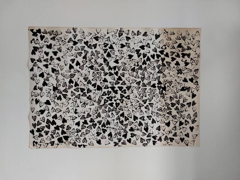 Original Abstract Expressionism Abstract Drawing by Nina Maar