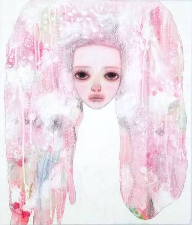 Original Abstract Women Paintings by yukiko fujino