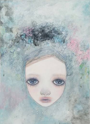 Original Abstract Women Paintings by yukiko fujino